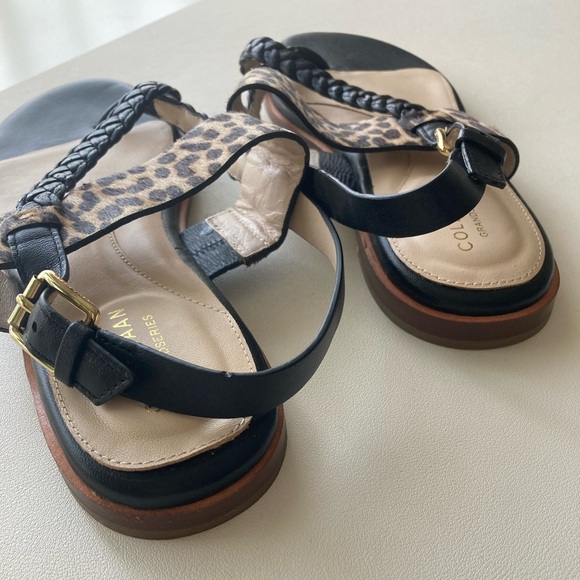 COLE HAAN NWOT Anica Braided Leather Thong - Picture 7 of 8